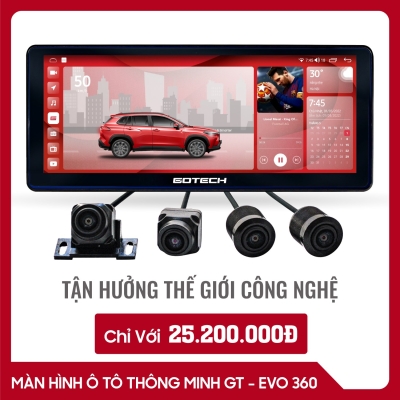 MÀN HÌNH Ô TÔ THÔNG MINH GOTECH GT EVO 360